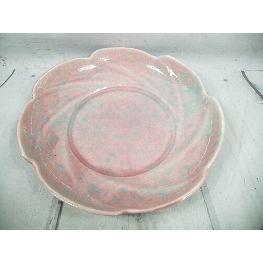 Vintage California Artistic Potteries Art Deco Color Dish Splatter 3536